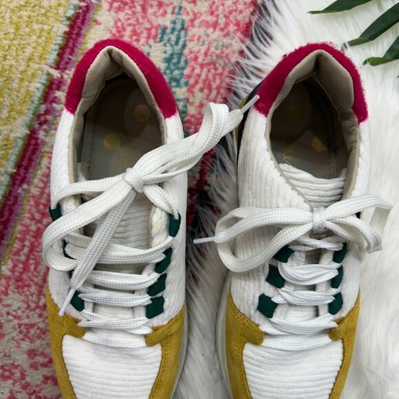 Boden Colorful Ribbed Corduroy Classic Trainer Sneaker 37 / 6 - Picture 4 of 9